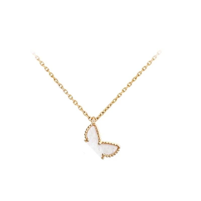 Damsmycken Klöver Pärlemor Halsband Snygga Lyxiga Smycken Smycken på Hög Nivå Lyxigt Hängsmycke Halsband