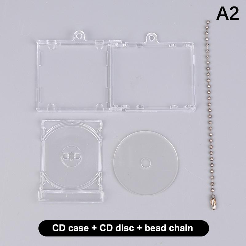 Mini Nfc Functional Cd Disc Case Key Chain Peripheral Commemorative Album Key Holder For Diy Backpack Pendant