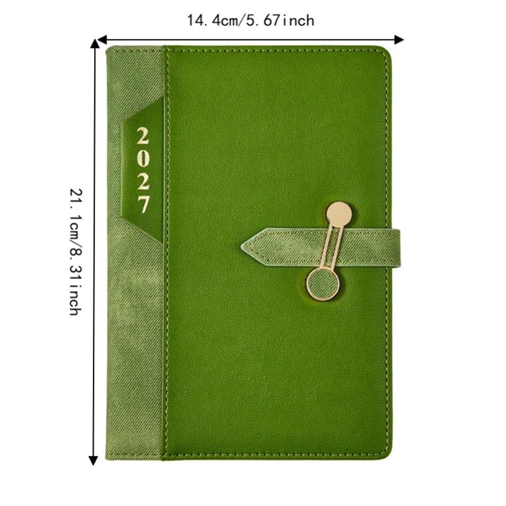 A5 Size Diary Notebook Wear-resistant Annual Calendar Notebook 2027 Planner Agenda  School