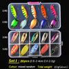 TOMA Trout Spoon Lure Set Metal Bait 2.5g 3g 4.5g 5g mixed Colors Pesca Freshwater Fishing Tackle Isca Artificial Lake Fishing