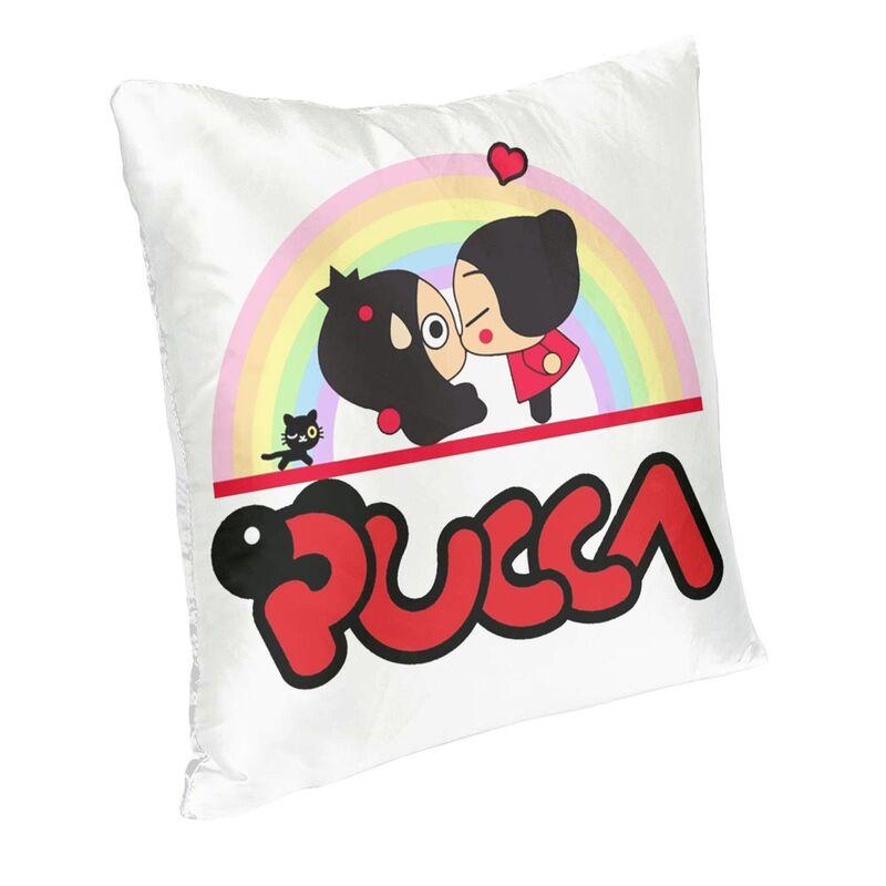 Moderní Funny Love Pucca a Garu povlak na polštář na pohovku Polyesterová TV Animace Pouzdro na polštář Anime povlak na polštář do obývacího pokoje