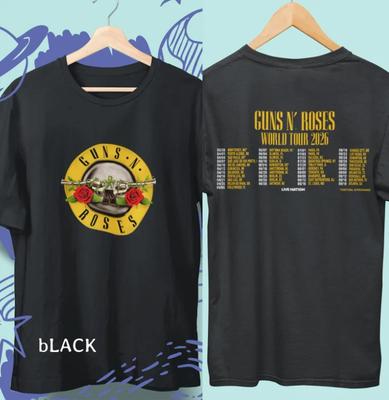 GNR 2026 Tour Inspiriertes Merch T-Shirt – Rockmusik Fan Shirt