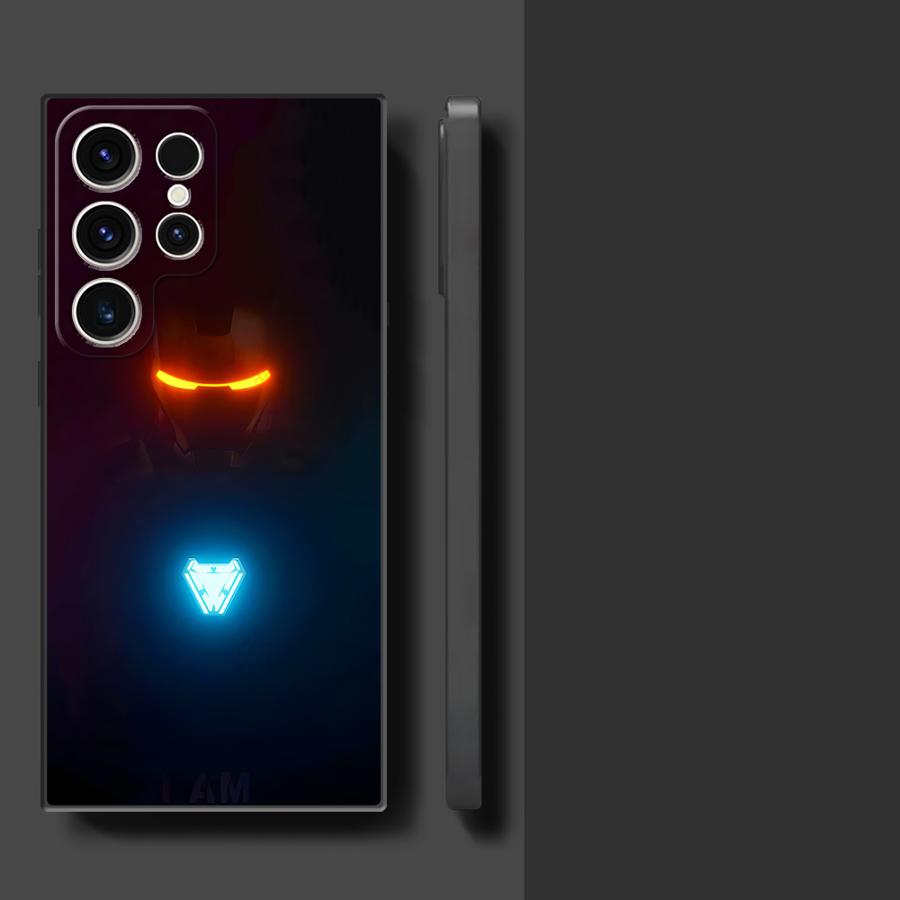 Marvel Iron Man Art Case for Samsung Galaxy S26 S10 S9 S20 S25 Ultra S21 FE Note 20 Ultra 8 9 10 S24 Plus S23 Funda Phone Cover