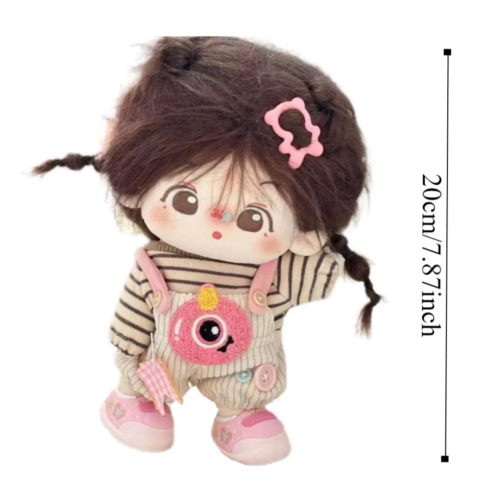 1 Set Striped Shirt 20cm Cotton Doll Clothes Rompers No Attribute Doll Clothes  20cm Cotton Doll