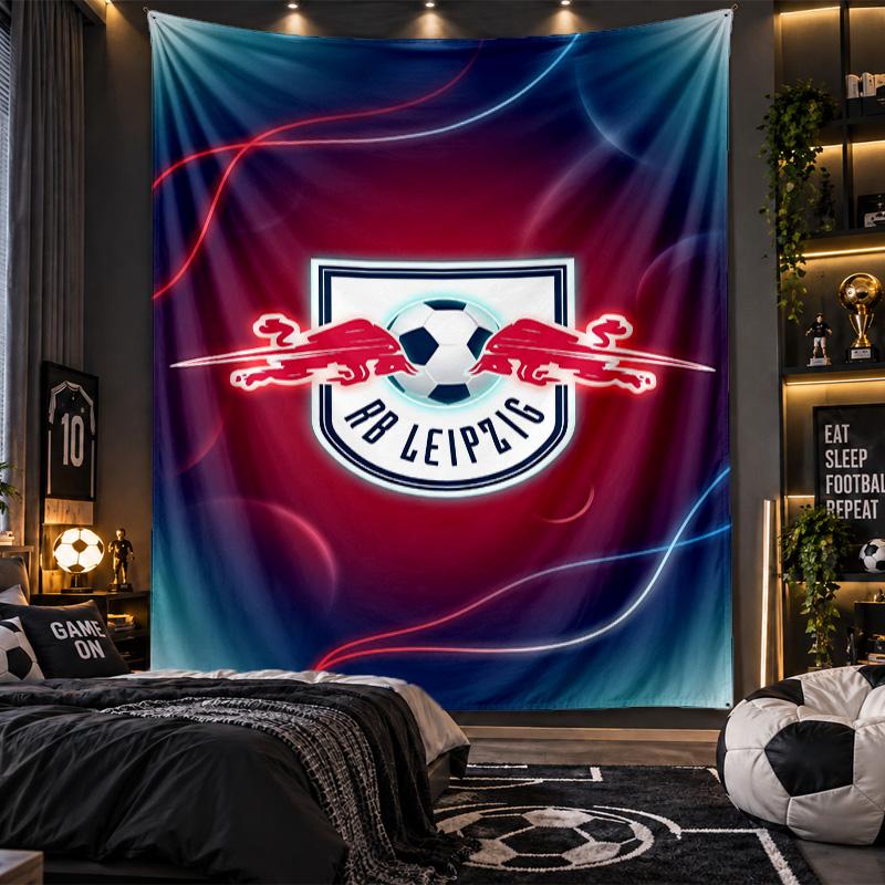 Arazzo da Appendere alla Parete Tessuto con Stampa Calcio RB Lipsia per Soggiorno Camera da Letto Decorazione per la Casa