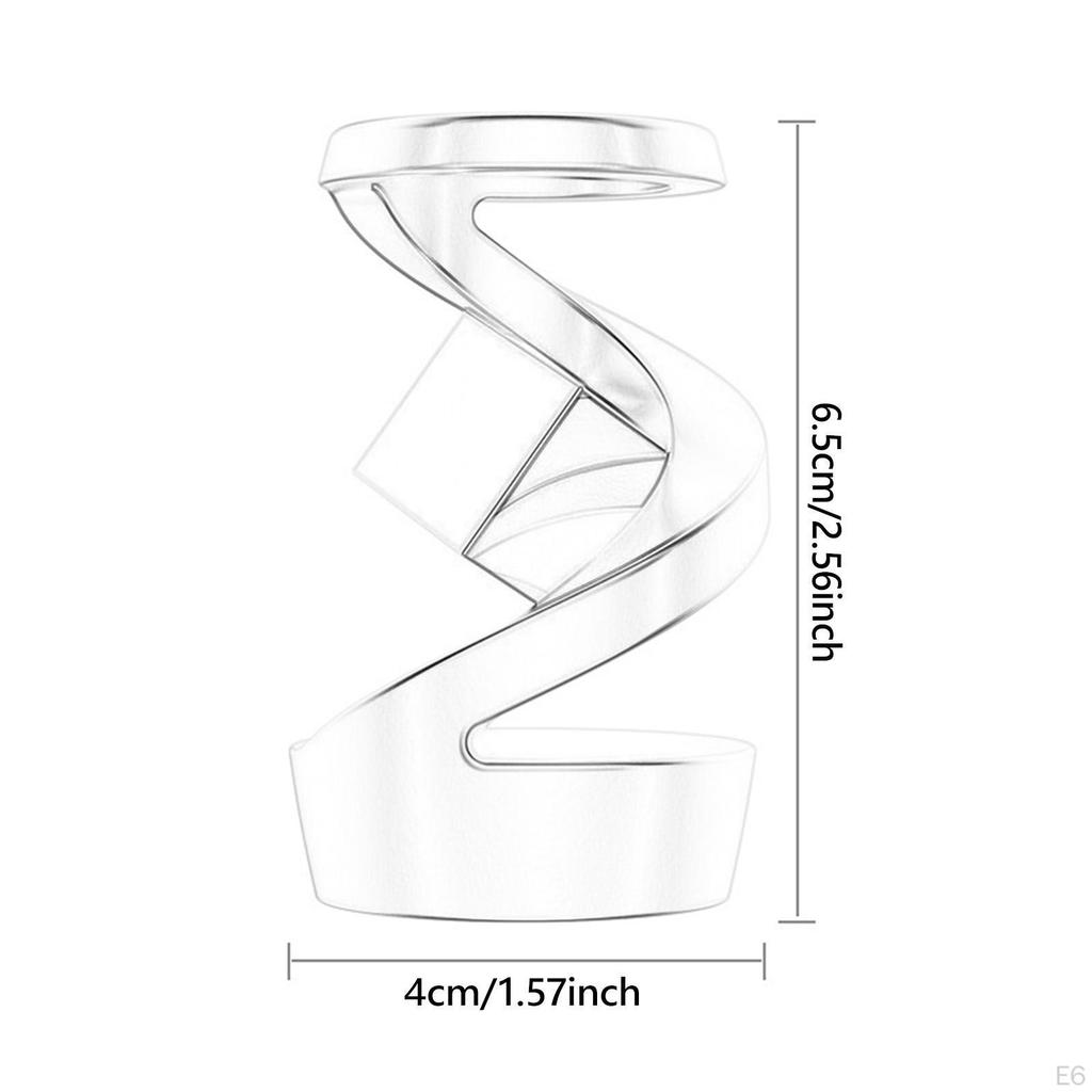 Defying Gravity Desk Toy Fidget for Keeping Focus Boys Girls Kids Teens Black Silver