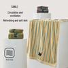 Sanli Soft Cotton Striped Jacquard Embroidered Towel Set