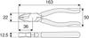 HOZAN Pliers Highly Versatile Pliers for Electrician Skill Exam All-purpose P-43-150