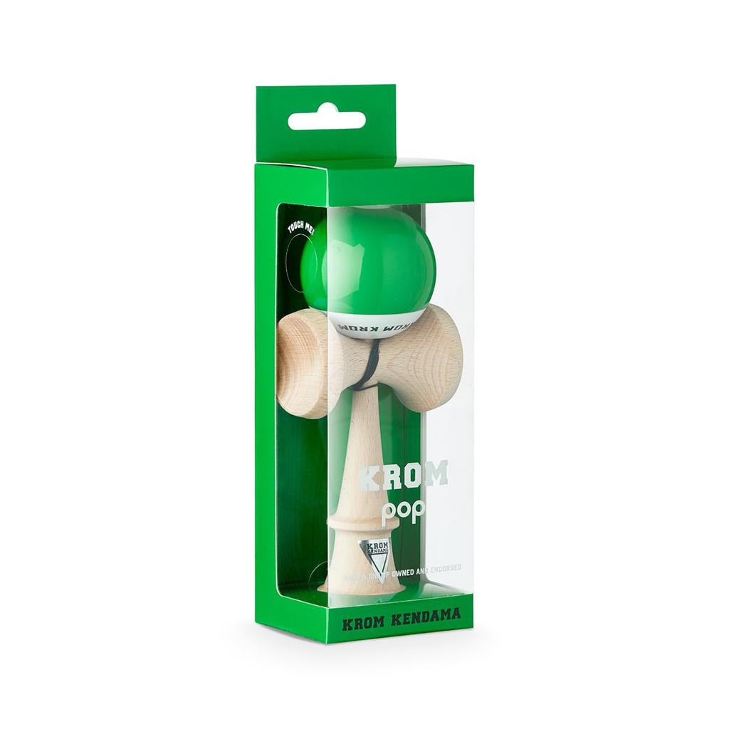 Kendama KROM POP Chrome Pop LOL Sticky Clear (Dark Green)