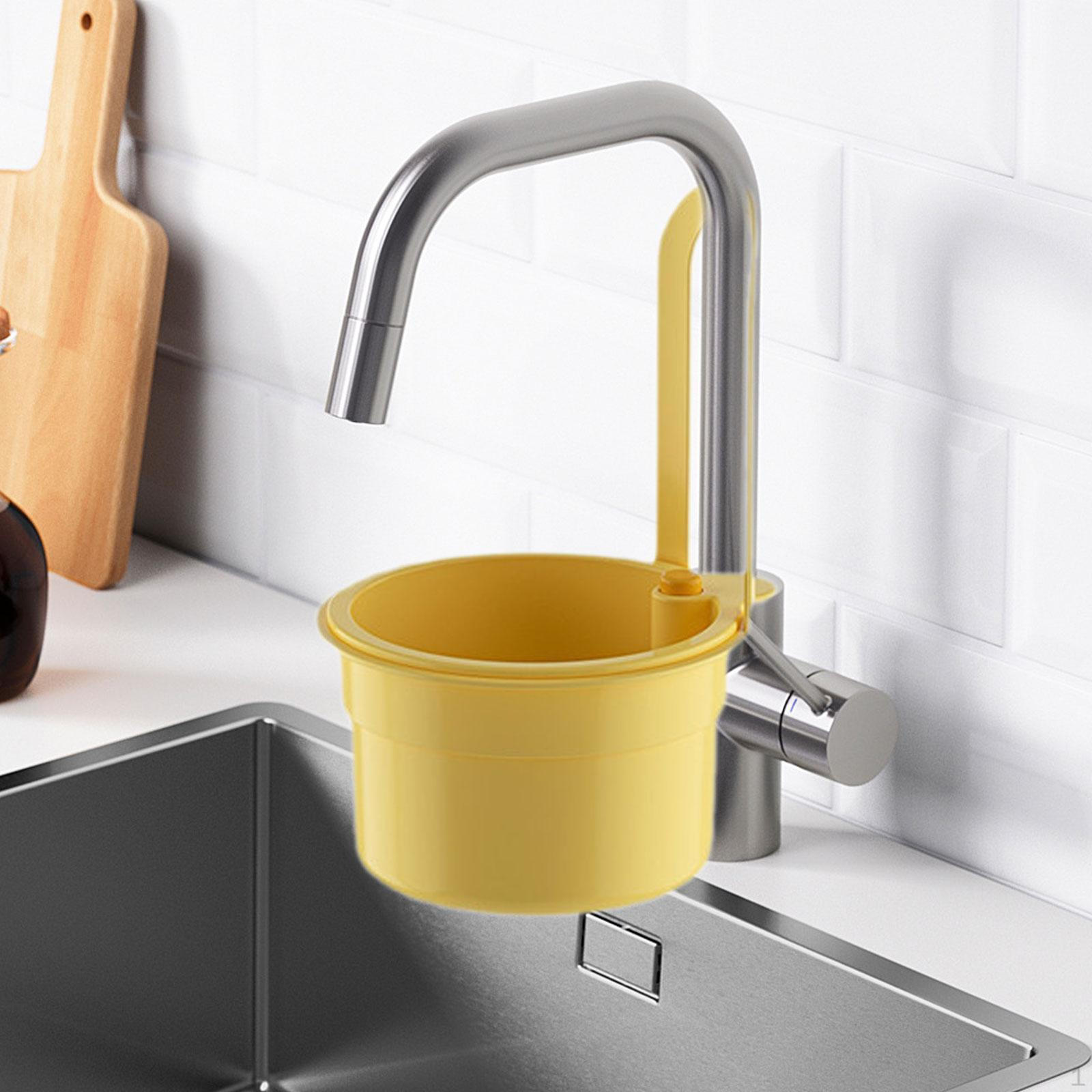 

Угловая корзина для слива раковины, держатель для ситечка, остатки пищи жёлтый