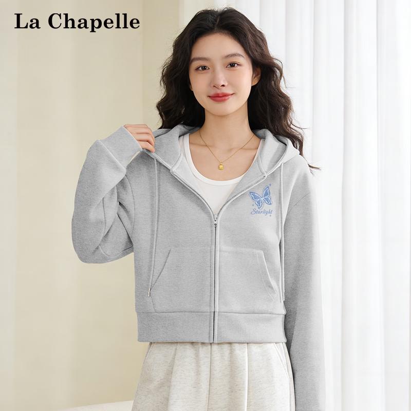 

La Chapelle Women s Loose Fit Hooded Sweatshirt L