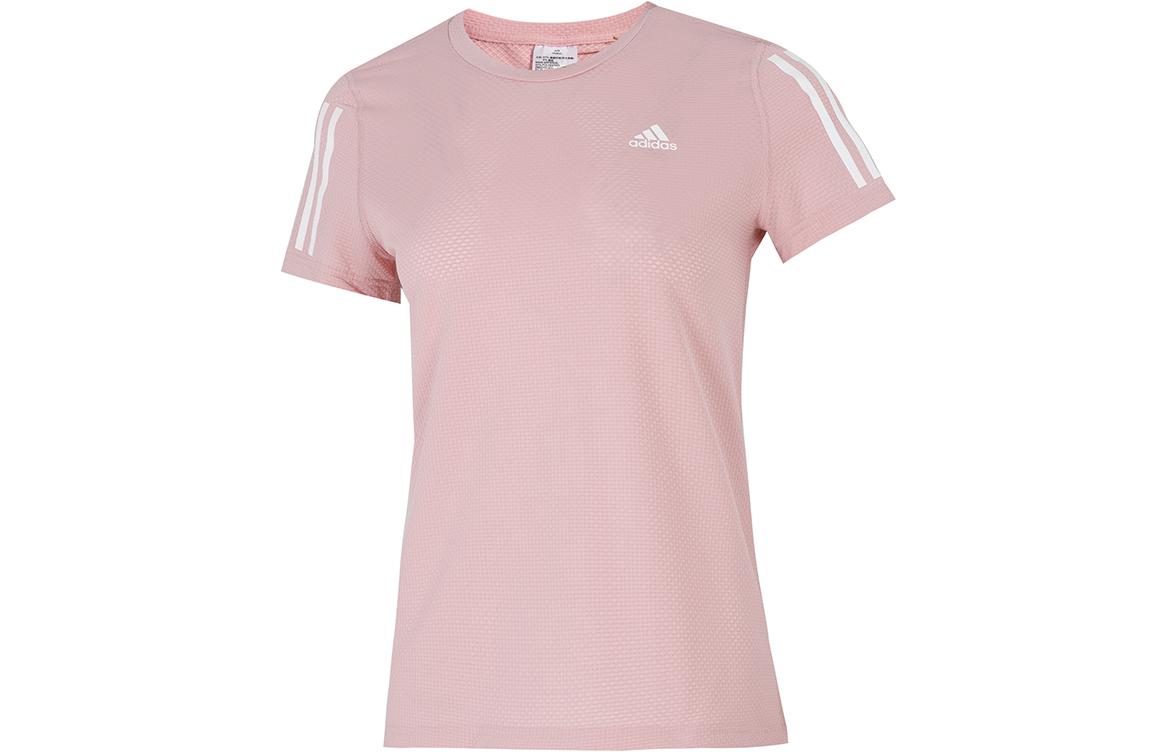 

Adidas T Shirts Women s Pink Crew Neck Moderate Straight Fit HD0641 XL