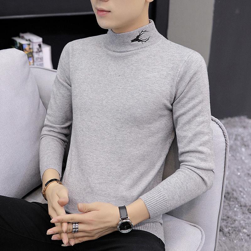 Autumn Winter Men's Sweater Men Cashmere Sweater Casual Sweater Men's Slim Knitted Pullovers