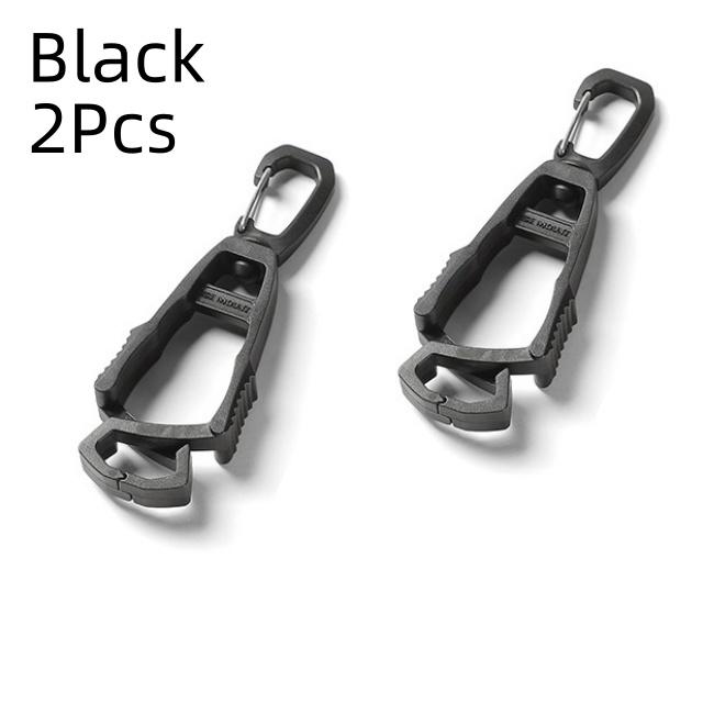 2Pcs Outdoor Glove Clip Multi-purpose Anti-drop Hook Plastic Clip Portable POM Protective Work Gloves Safety Clip