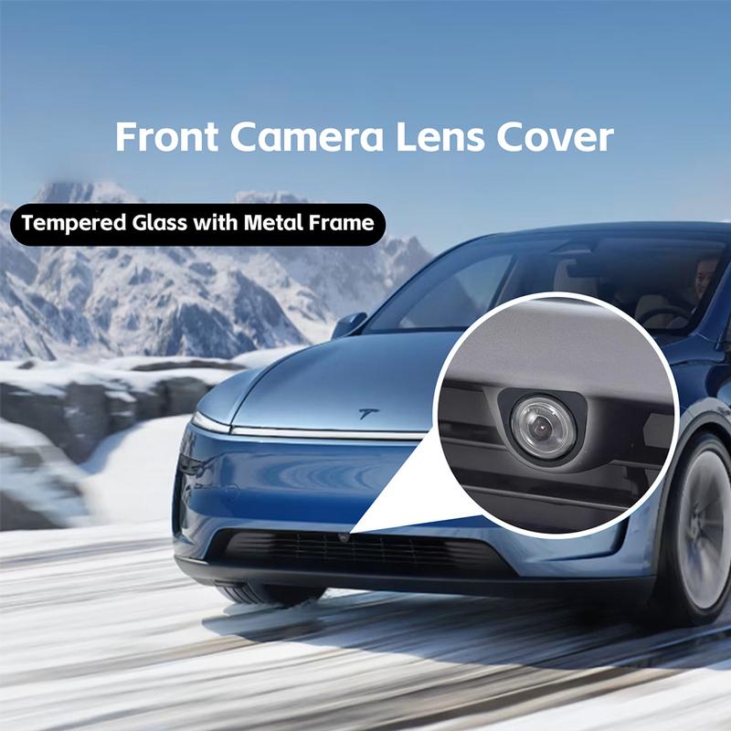 Protector Scut Cameră Frontală Fit Original pentru Tesla Model 3 Highland Model 2026 Model Y 2025+ HW4 Sticlă Călită 9H Capac Rezistent la Ploaie