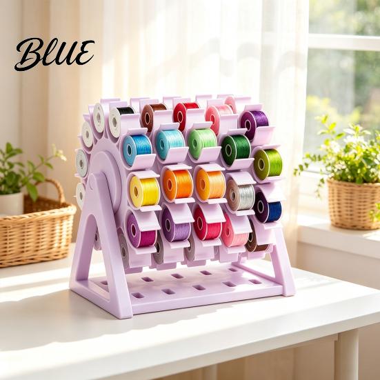 Spool Storage Rack Rotating Sewing Thread Organizer 60 Spools Capacity 360 Degree Swivel Organizer Rack Embroidery Holder for Room Organization