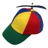 Cotton Bamboo Dragonfly Cap Detachable Colorful Helicopter Spiral Hat  Spring Summer