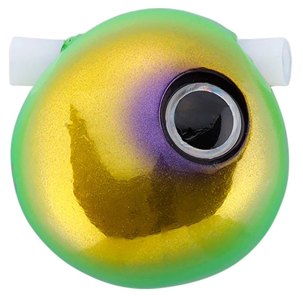 JACKALL Binbin Ball Слайд-головка 80г Флуоресцентный зеленый Золотой Свинцовая