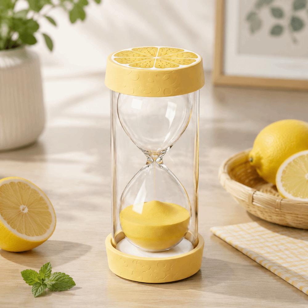 Portable Fruit Sand Clock Colorful Sand Hourglass Timer Stylish 3 Minutes Hourglass Child