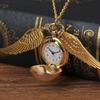 Golden Light Ball Pocket Watch with Big Wings