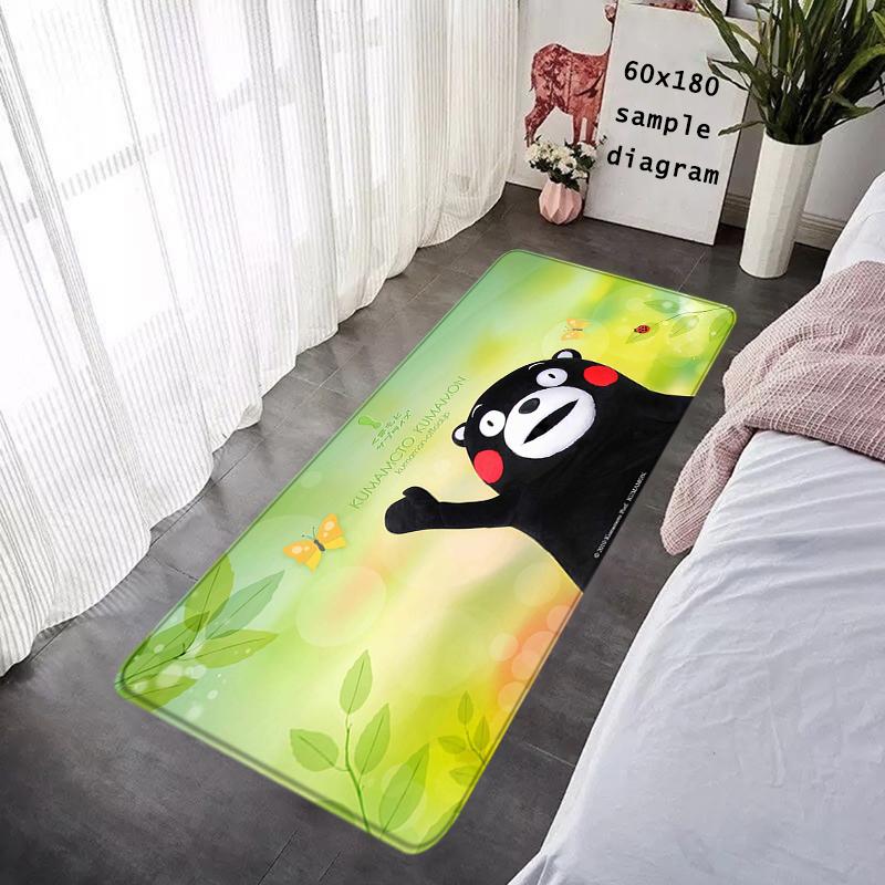 Interior Floor Mat Doormat Kawaii Kumamons Non-slip Foot Rug for Entryway Kitchen Carpet Bedroom Bedside Mats Home Decoration