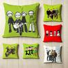 The Fourpiece Rock Band WWeezerr  Pillow Case Square DoubleSided Sofa Cushion Cover Bedroom Bedside Pillow