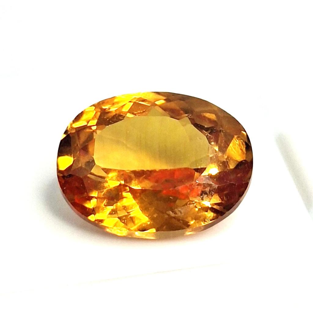 8-10 Ct Natural Orangies Yellow Citrine Oval Cut Beautiful Certified Gemstone
