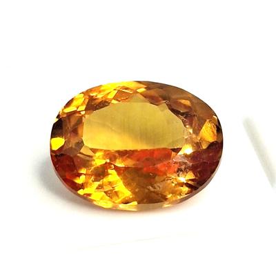 8-10 Ct Natural Orangies Yellow Citrine Oval Cut Beautiful Certified Gemstone