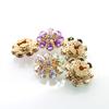 33 * 33MM2Pcs/Lot Floral Diamond Button Fashion DIY Shirt Sweater Suit Versatile Alloy Clothing Buckle Accessories