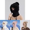 Winter Knitted Hat For Women With Ear Warmer And Mask Combo For Cold Weather Comfort