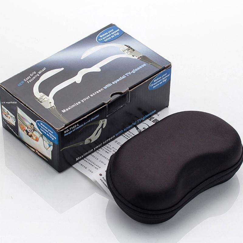 2.1x TV Glasses Distance Viewing Headband Magnifier Headset Magnification Glass