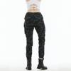 Motorradjeans Damen Ritter lässig knöchelgebunden Camouflage Mehrzwecktaschen Werkzeug Lokomotive Reiten Anti-Sturz-Hose