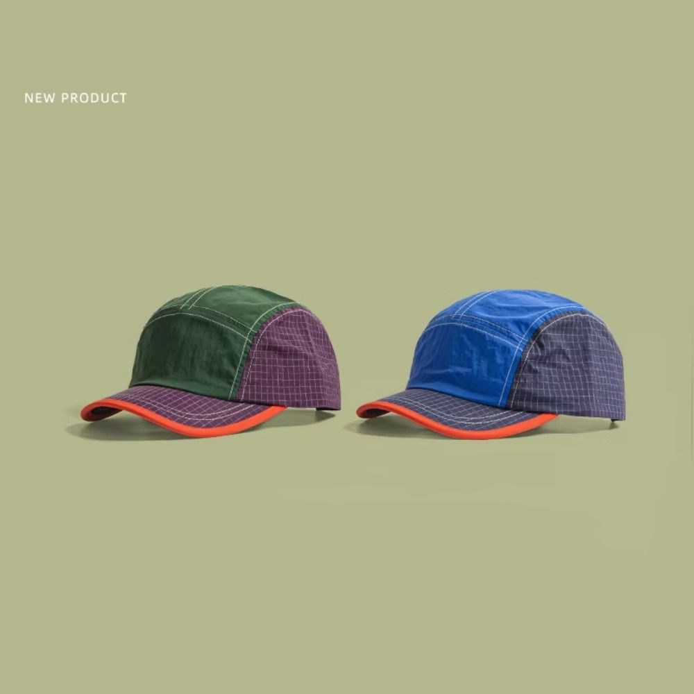Color Matching Quick-drying Cap Summer Style Peaked Cap Hip-hop Retro Baseball Cap Men Women