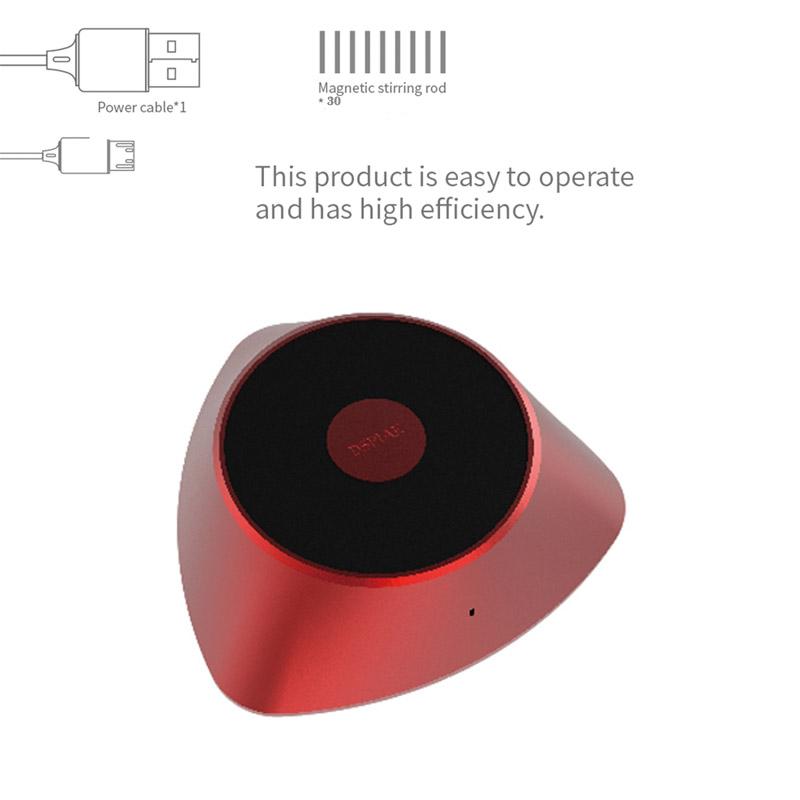 

DSPIAE MS-01 LE CHARYBDIS Магнитный шейкер для лака для декорирования краской красного цвета с магнитным дистанционным ротором для лака MS-R18