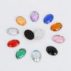 Round Multi-Faceted Acrylic Rhinestones with Double-Hole Flat-Back for Jewelry Accessories