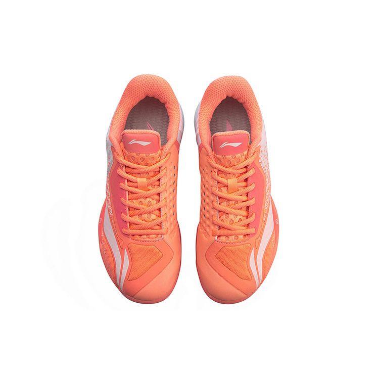 Li-Ning Attack SE Cushioning Support Low-Top Badminton Shoes Women Shoes Pink White AYZP008-3