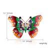 Exquisite Inlaid Rhinestone Butterfly Brooches For Women Men Vintage Lovely Flying Insect Butterfly Animal Enamel Pins Jewelry