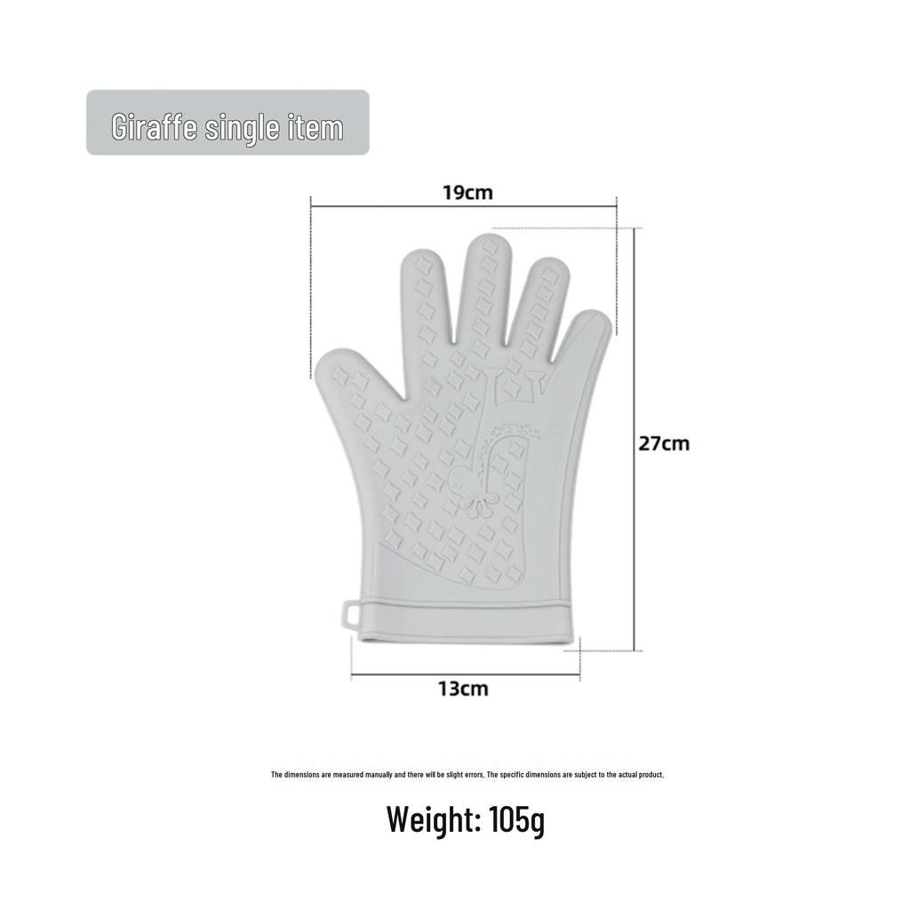 Silicone Heat-Resistant Oven Mitts and Pot Holders