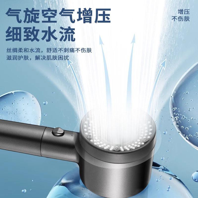 Großer Durchfluss Regen Duschkopf Silber Filter Multifunktionaler Hochdruck Wassersparender Duschhahn Badezimmer Zubehör