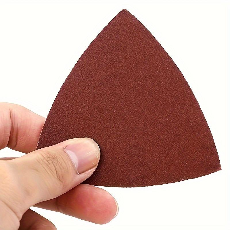 10/60Pcs Sanding Paper 90mm Triangular Hook & Loop Sandpaper Triangle Fit Oscillating Multi Tool Sanding Pad Multi Grit