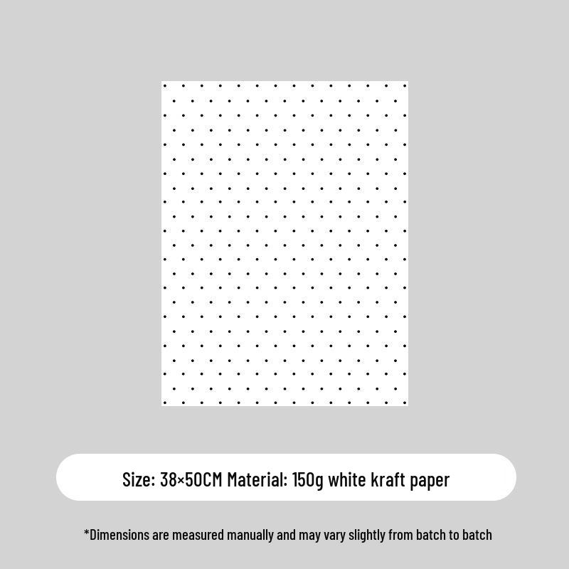 Korean Polka Dot Floral Gift Wrapping Paper - DIY Exquisite Bouquet Paper