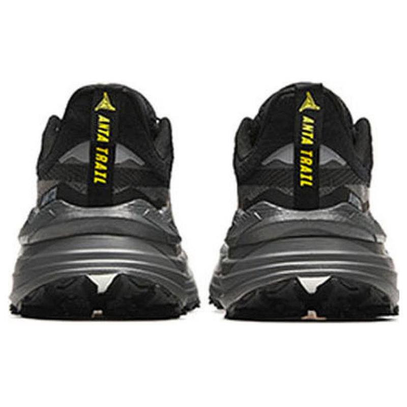 Anta Taihang Abrasion Resistant Rebound Low Top Double Layer Nitrogen Technology Running Shoes Men's Black Gray Sneakers 112345588-3