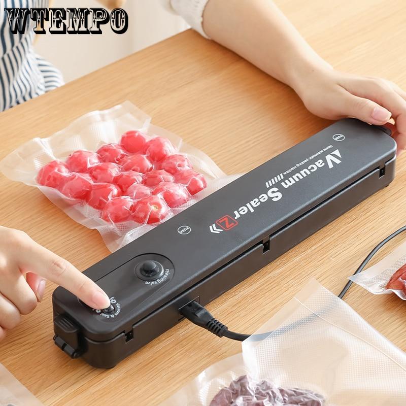 Household Black Food Vacuum Sealer 220V/110V Vacuum Sealer Packaging Machine