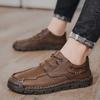 38-48 Men's Plus Size Fashionable Casual Sports Shoes Classic Leather Shoes Handmade Outdoor Casual Leather Shoes