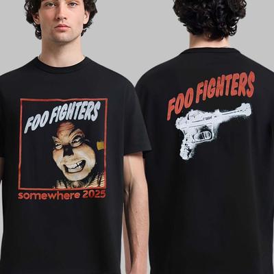 Foo Fighters Irgendwo 2025 30. Tour Beidseitiges T-Shirt
