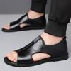 Marke Herren Sandalen Neue Freizeitschuhe Hochwertige weiche Sohle Herren Hausschuhe Outdoor Komfort Strandschuhe Leder Flache Fahrschuhe für Männer