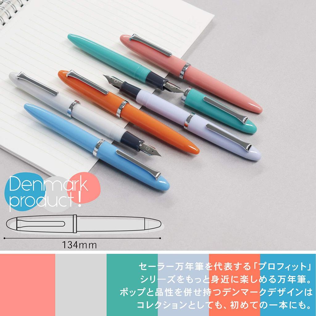 Stylo Plume Sailor Profit Junior Gris Clair Pointe Moyenne Fine 12-0222-321
