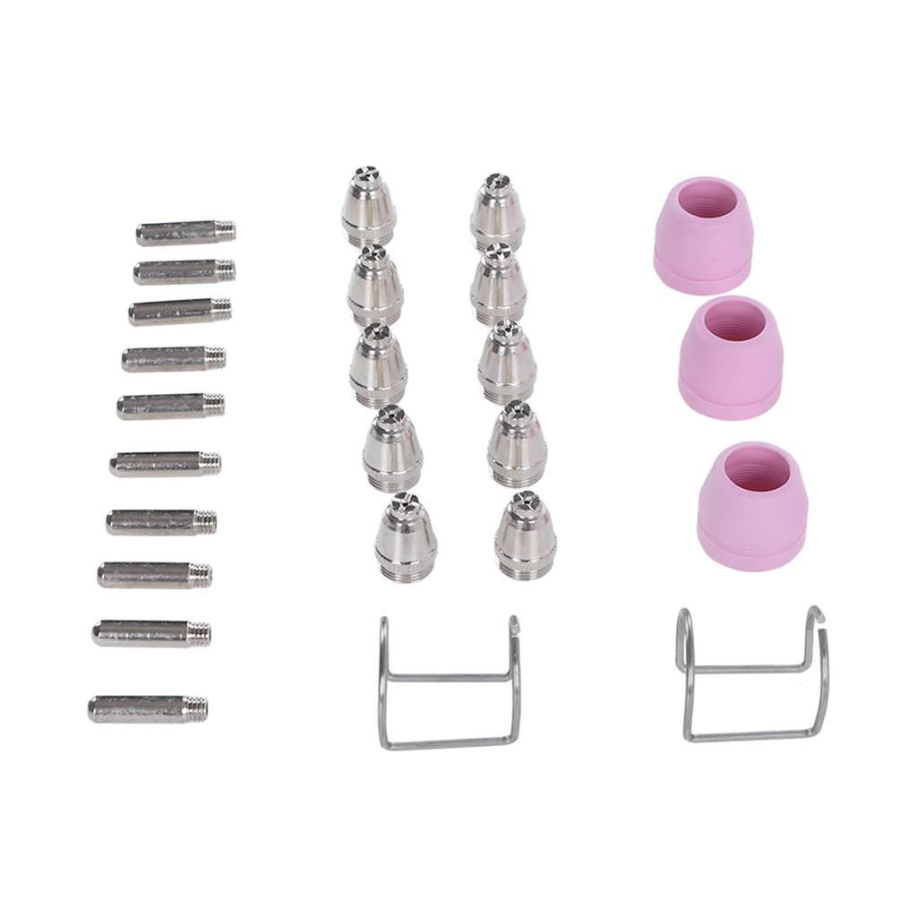 25 Stück Elektrodendüsen-Set Ersatz Plasma-Schneidbrenner Verschleißteile für AG60 SG51