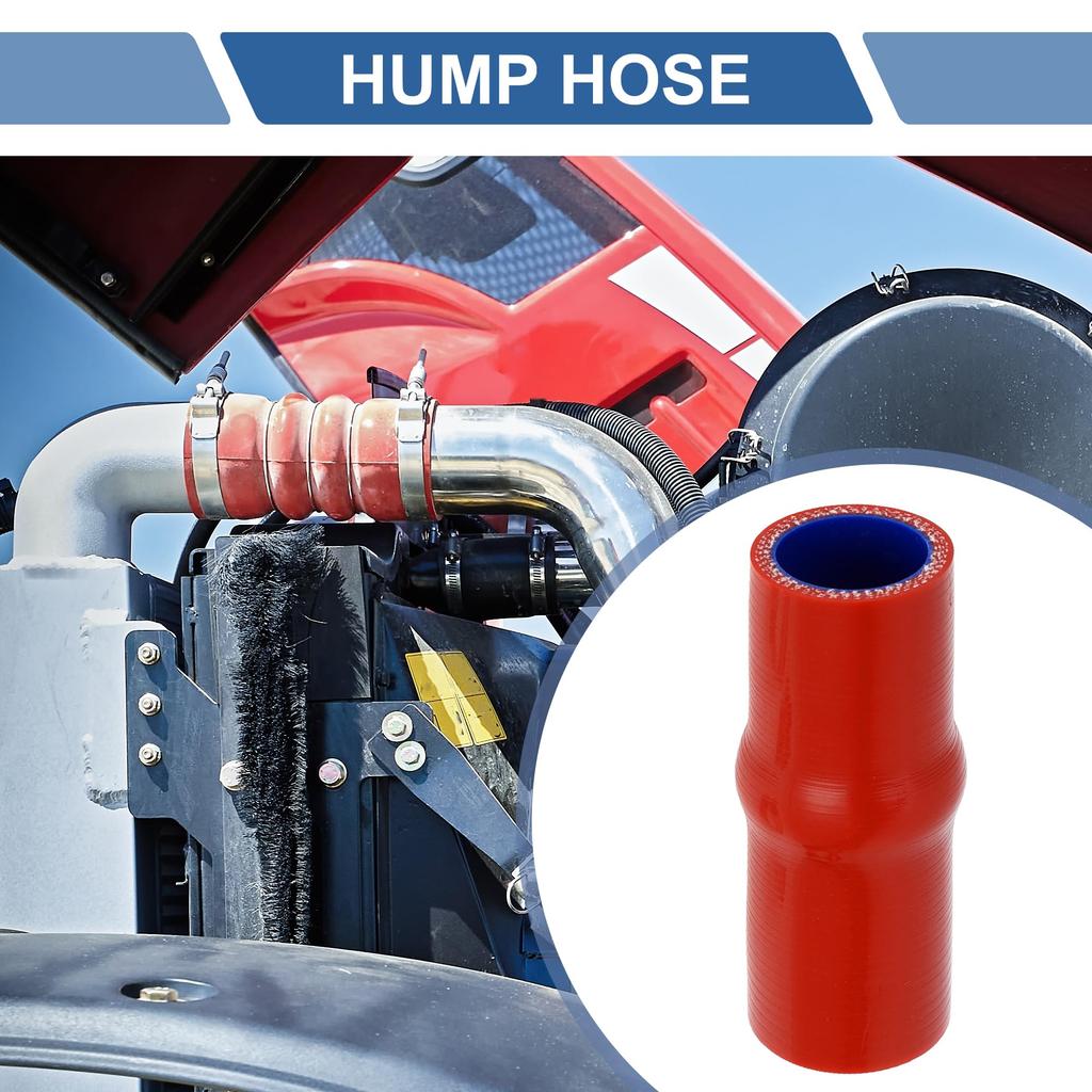 X AUTOHAUX 1 Set Inner Diameter 32mm/1.26" Length 127mm/5.00" Blue Red Car Silicone Hose,