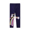 Unicorn Embroidered Girls' Leggings for Spring and Summer